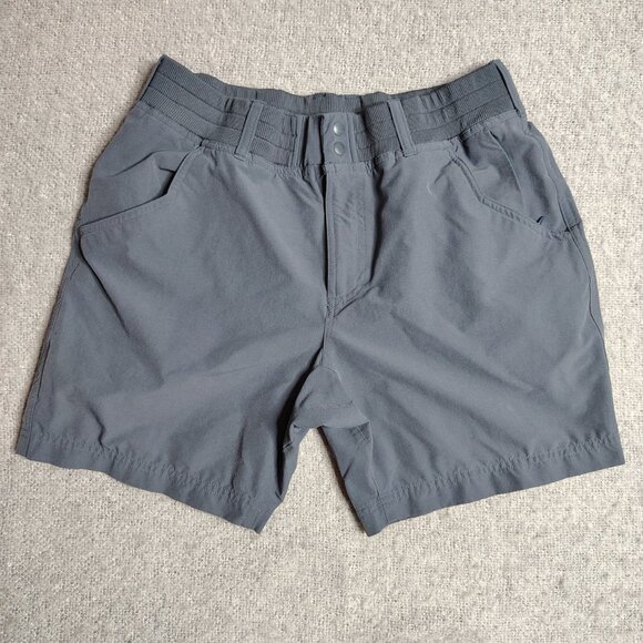 Simms Shorts Women's Size 28 Blue Nylon Fishing Hiking Outdoor Performance - Picture 2 of 11